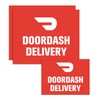 3 Pack Doordash Car Magnet Sign for Delivery Drivers Magnetic