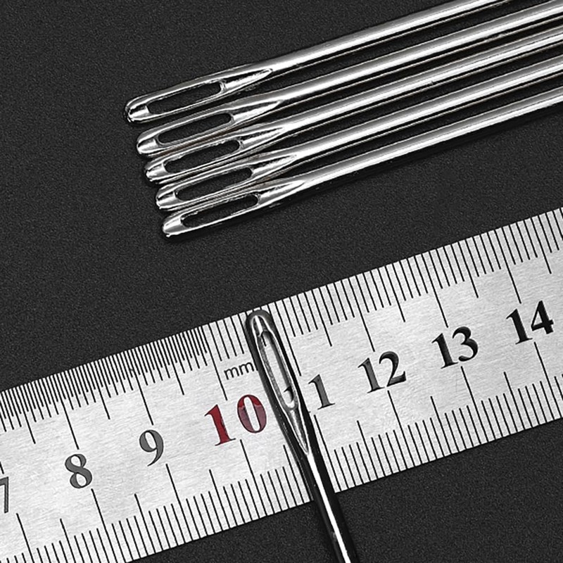 6" Professional Upholstery Needle 3mm Thickness, Big Eye Hand Sewing