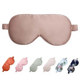 OWITER Blackout Sleeping Eye Mask Super Smooth Eye Cover for Sleeping (rose gold)