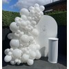 KBZVNAF White Balloons Latex Party Balloons - 50 Pack 12
