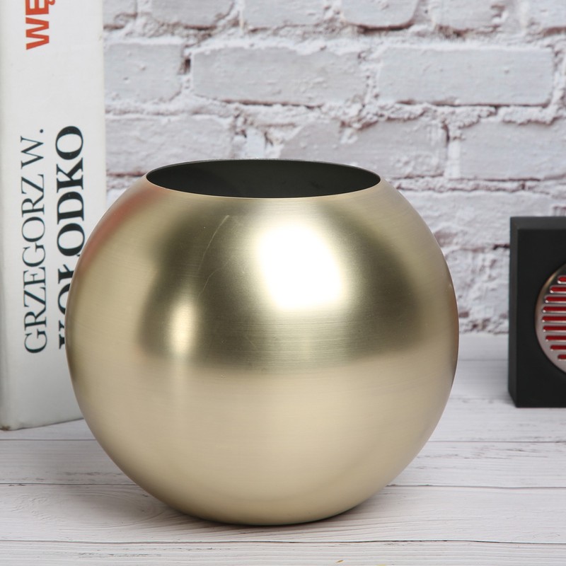 Stainless Steel Simple Style Vase Flower Container Flower Arrangement Supplies