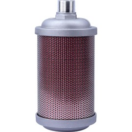 XY-15 Air Compressor Muffler 1-1/2" NPT Air Exhaust Muffler Silencer for Compressor Dryer Compressed Air Equipment and Systems, Single Chamber 145 PSI, Replacement Part