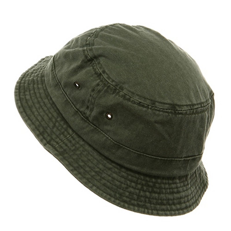 Mega Cap Washed Hats-Olive W12S41E (2XL-3XL)