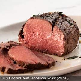 Omaha Steaks Valentine's Day Steakhouse Dinner (Fully Cooked Beef Tenderloin Roast, Roasted Garlic Mashed Potatoes, Brussels Sprouts with Bacon & Shallots) Serves 4-6