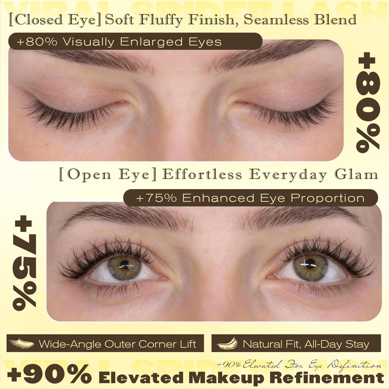 Lash Clusters Kit Natural Eyelash Clusters Kit with Cotton Band