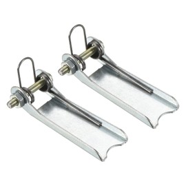 PATIKIL 2pcs 44mm Replacement Hook Latch Metal Tow Receiver Hitch Clevis Hook Trailer Silver