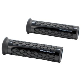 BarracudaMoto Classic Black Motorcycle Grips, Pair, Universal