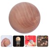 Veemoon 1pcs Solid Wooden Round Balls for Diy Crafts Smooth