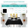 Personalize Pro 1 Pack Black Square Table Cloth 52 ×