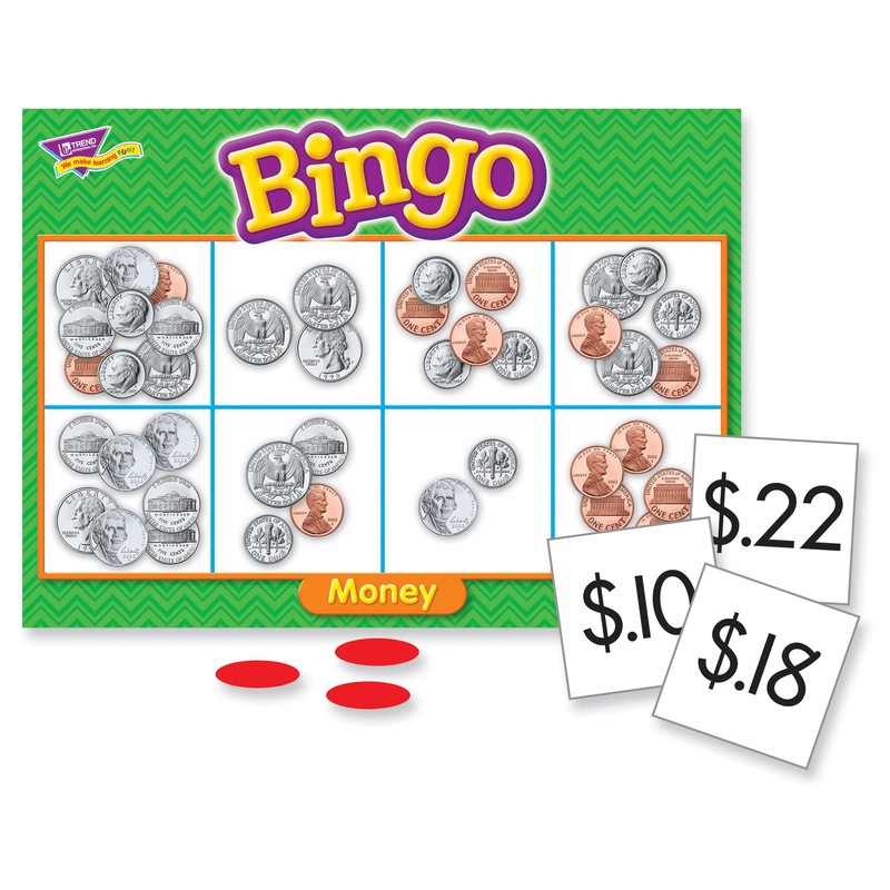Trend Enterprises: Money Bingo Game, Exciting Way for Everyone to