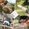 Pack of 4 File for Chainsaw, 3.2 mm/4.0 mm/4.8 mm/5.5