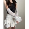 Ekieta Women's Arm Warmer, Lace Frill, Arm Sleeve, Thin, Floral