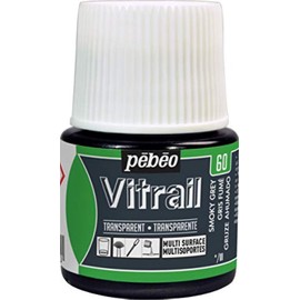 Pebeo VITRAIL Paint, Smokey Grey, 45 ml (Pack of 1)