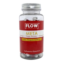 Flow Garcinia, Mango Africano y Cetonas de Frambuesa – 90 Cápsulas | Control de Apetito, Quema de Grasa y Apoyo Metabólico | Sin Sabo