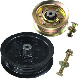 GELASKA 196106 Idler Pulley with 177968 Idler Pulley Replaces 197379, 496106, 532196106, 532197379, 532177968, 532193197, 177968, 193197 for Husqvarna 2042LS, 2246LS, 2346XLS, 2348LS, 2748GLS Tractors