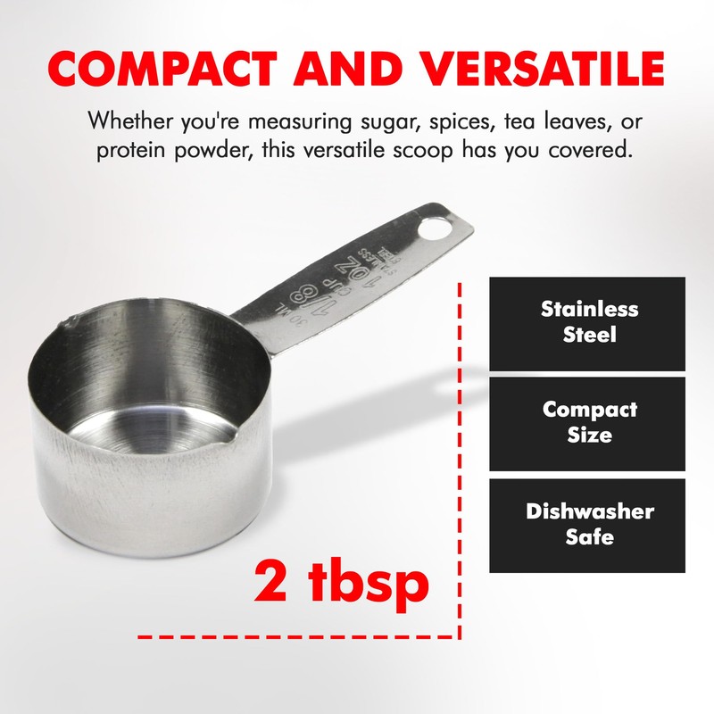 Chef Craft Select Coffee Measurer, 4 inch 2 tbsp, Stainless