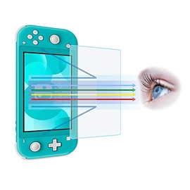 Entwth Anti Blue Light Tempered Glass Screen Protector[2 Pack] for Switch Lite 5.5-inch[Eye Care,Relieve Eye Fatigue]Blocks Excessive Harmful Blue Light & UV 9H Anti Glare Anti-Scratches