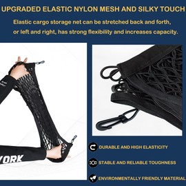 Envelope Style Cargo Net Compatible with Jeep Grand Cherokee 2011-2021, Grand Cherokee WK (Not fit for WL) New 2025 2024 2023 2022, Premium SUV Car Rear Nylon Mesh Tailgate Netting