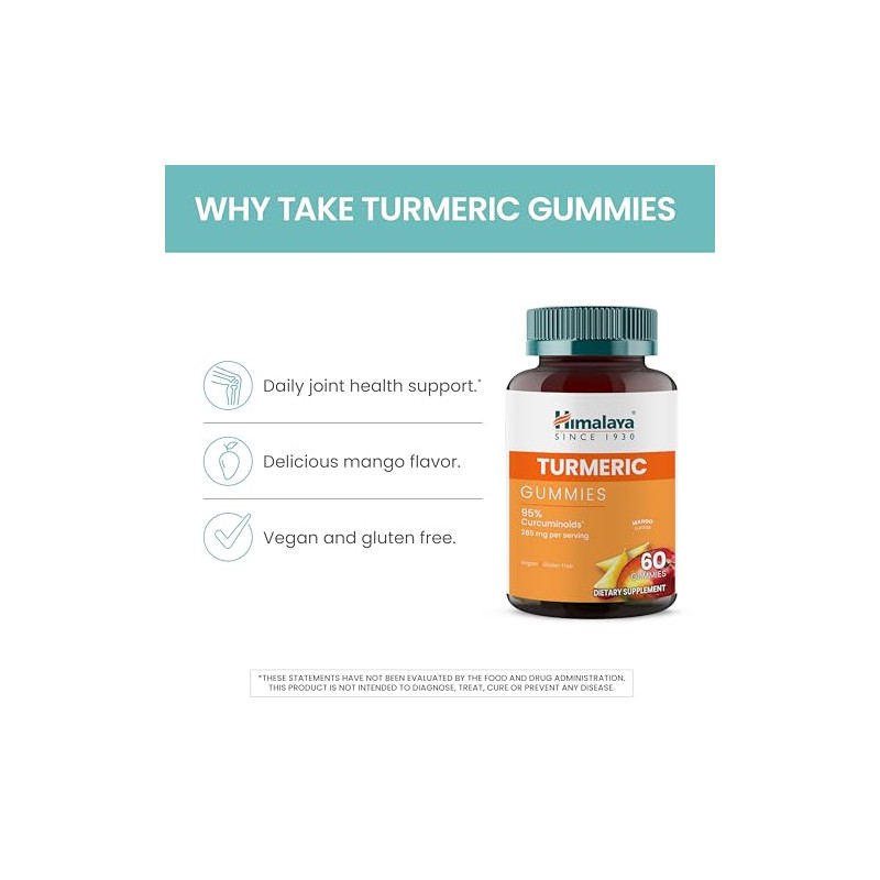Himalaya Gomitas de C?rcuma, Suplemento Herbal para la Salud Articular