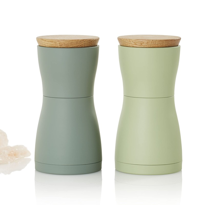 AdHoc Twin Pepper Mill & Salt Mill Set, Dark Green