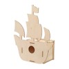 Baker Ross FE357 Pirate Ship Wooden Bird House Kits -