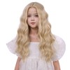Edivd Girls Mixed Blonde Wig Child Long Light Blonde Wavy