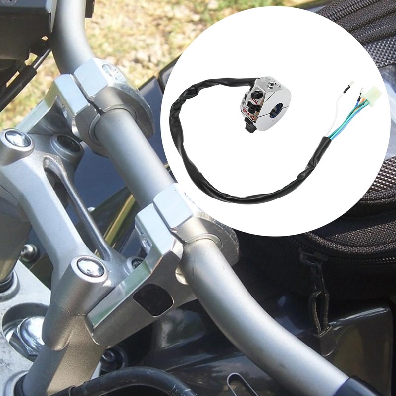 Aynaxcol Motorcycle Function Switch, Turn Signal Horn Headlamp Switches, Motorcycle