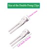 10 Pack Double Prong Pin Curl Clips, Duck Billed Hair