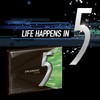 5 Gum Sugarfree Gum, Spearmint Rain, 35-stick pack (6 packs