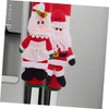TEHAUX 4pcs Santa Claus Fridge Handle Covers Christmas Kitchen Decorations