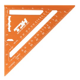 Carpenter Square for Multipurpose Usage - 7" Aluminum & Weatherproof Rafter Square - Carpenters Square w/Scribing Notches & Matte Finish for Accurate Layouts - Carpentry Squares Right Angle Ruler