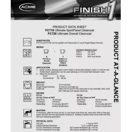 Sherwin-Williams SHERWIN WILLIAMS Finish 1 Overall Clearcoat FC720 with medium Hardener FH612