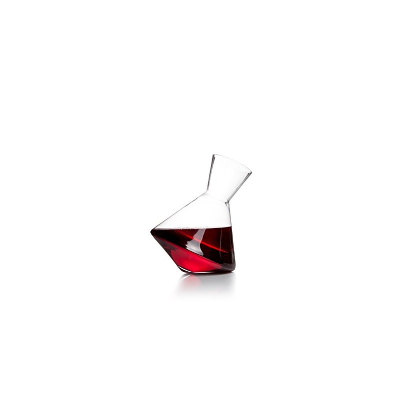 Sempli Vaso-Vino Spinning Wine Decanter - Elegant Hand Blown Decanter
