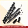 Eyeliner Stamp, Star/Heart/Moon/Flower Waterproof Liquid Eyeliner Pen All Day Long-Lasting