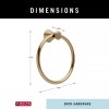 DELTA Champagne Bronze Towel Ring Wall Mounted Bath Accessory Space