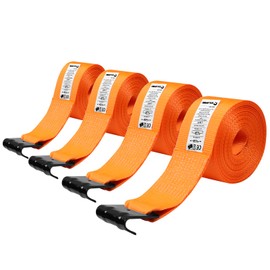 SALUINOKI 4Pack 4 inch Kinedyne Straps Flatbed 4x30 Truck Strap for Flatbed Trailer Winch Strap Heavy Duty 4 inch Ratchet Straps Flatbed Black, Black-Flatbedstrap-4IN30FT-4PACK