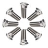 SYDARSYN Carriage Bolts Full Thread Round-Head Screws with Square Neck