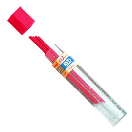 Pentel Refill 12 Pack, 0.7mm, Medium, Lead Red (PPR-7)