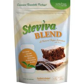 Steviva Blend - Erythritol, Stevia Blend NonGMO Low Carb Sweetener (1 lb bags / 12 pack)