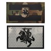 ODSP Lithuania Flag Reflective Laser Cut Hook Loop Tactical Patch