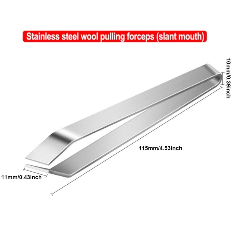 Stainless Steel Fish Tweezers, Herringbone Tongs, Quick Scales Exfoliating Kitchen