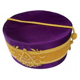 MASONIC Grand Past Master Crown Crowns CAP Purple HAT Size 61