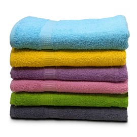 ZUPERIA 6-Pack Bath Towels - 30" x 60" - Ultra Soft 100% Cotton Large Bath Towels- Highly Absorbent for Bathroom, Pool, Gym, Spa, and Hotel Use (Colors Variety)