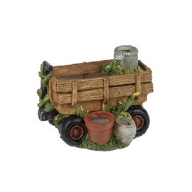 G Ganz Garden Wheel Barrow Planter (Design 2)