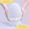 Cute Dinosaur Egg Alarm Clock/Digital Clock/Night Light/Music & White Noise