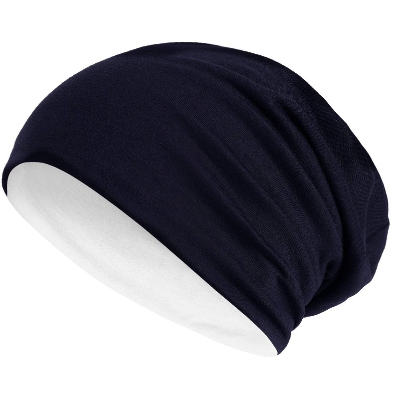 Hatstar Long Slouchy Beanie, 2-in-1 Reversible Jersey Hat in 45