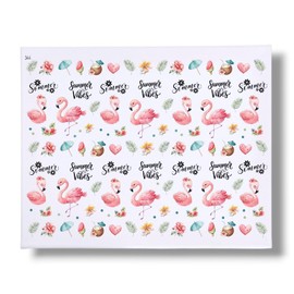 Rub On Flamingo (344), A4, Summer, Colourful/Coloured, Rub Ons Coaster