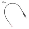 sourcing map 5pcs 3.5mm Male Jack to Bare Wire Open