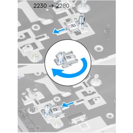 Deal4GO M.2 SSD Support Bracket X8GH8 0X8GH8 Metal Mounting Holder Replacement for Dell G15 5530 5535 G16 7630 7635 (2023)