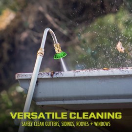 Sun Joe Portable 9 Foot Universal SPX Series Pressure Washer Sky Lance Extension Wand Attachment Kit and Power Cleaning Sprayer, Black, SPX-SRL9